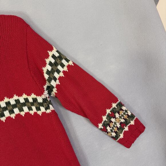 Christmas Sweater Women Petite Sz Sm Cardigan Embroidered Festive Holiday Party - Picture 13 of 15